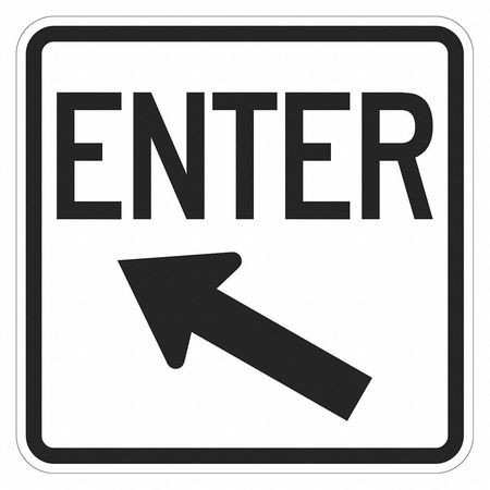 LYLE T1-1885-EG_18x18 ENTRANCE SIGN 18 H 18 W ALUMINUM
