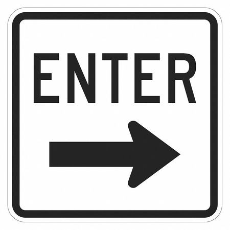 LYLE T1-1888-EG_18x18 ENTRANCE SIGN 18 H 18 W ALUMINUM