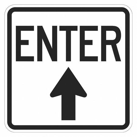 LYLE T1-1889-EG_18x18 ENTRANCE SIGN 18 H 18 W ALUMINUM