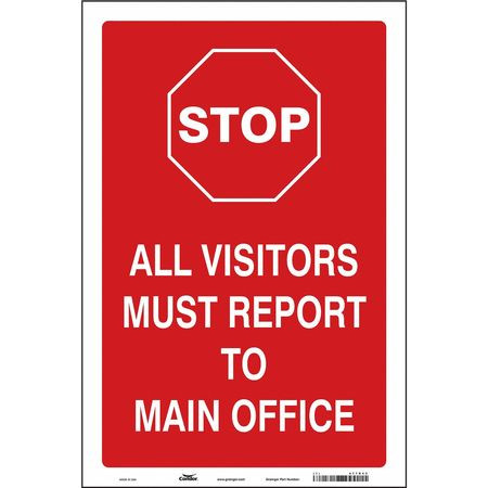 CONDOR USA INC 477R43 TRAFFIC SIGN 12 W 18 H 0.004 THICKNESS