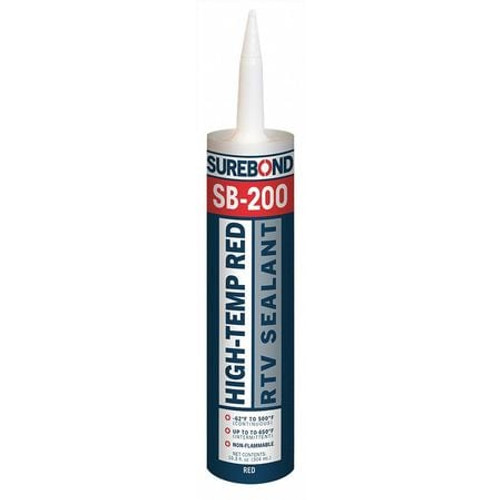SUREBOND SB-200 T RE RTV SILICONE SEALANT RED 10.3 OZ.