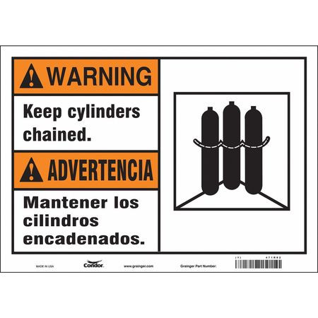 CONDOR USA INC 471R82 SAFETY SIGN 14 W 10 H 0.004 THICKNESS