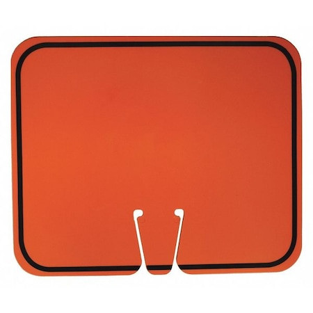 GRAINGER GLOBAL SOURCING 03-550-BL TRAFFIC CONE SIGN,12-1/2" L,ABS PLASTIC