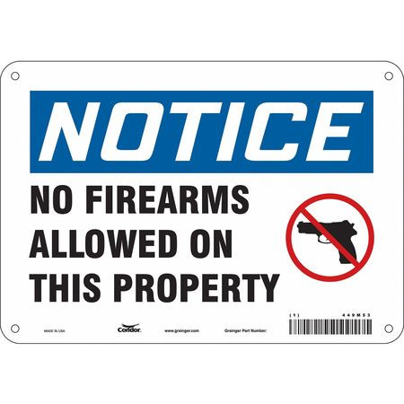 CONDOR USA INC 449M53 SAFETY SIGN 7 H X 10 W 0.004 THICK