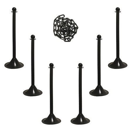 MR. CHAIN 71003-6 BARRIER POST KIT 41 H PLASTIC POST PK6