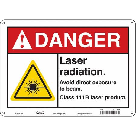 CONDOR USA INC 451R81 LASER WARNING 14 W 10 H 0.032 THICK