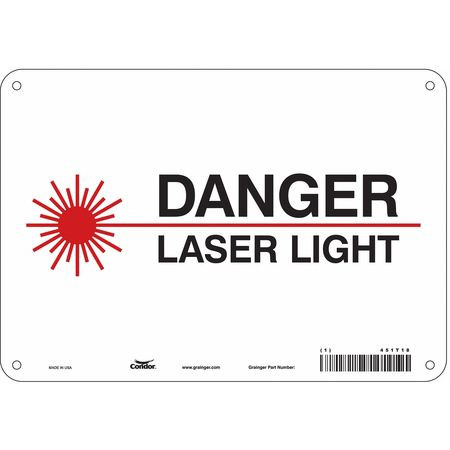 CONDOR USA INC 451T18 J7008 LASER WARNING 10 W 7 H 0.055 THICK