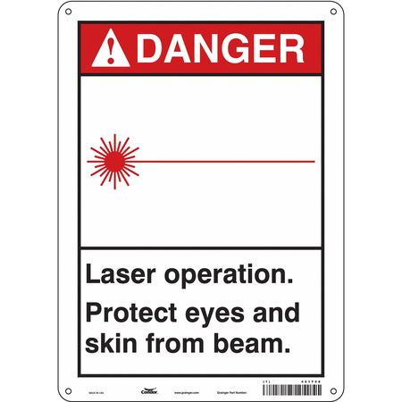 CONDOR USA INC 451T08 LASER WARNING 10 W 14 H 0.055 THICK