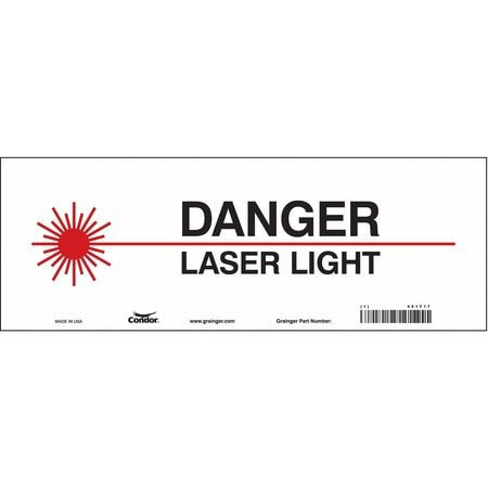 CONDOR USA INC 451T17 LASER WARNING 14 W 5 H 0.055 THICK