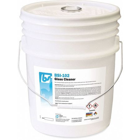 BEST SANITIZERS INC. BSI1022 GLASS CLEANER,PAIL,5 GAL.