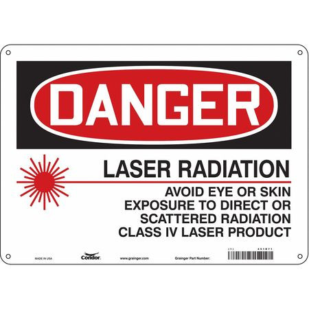 CONDOR USA INC 451R71 LASER WARNING 14 W 10 H 0.055 THICK