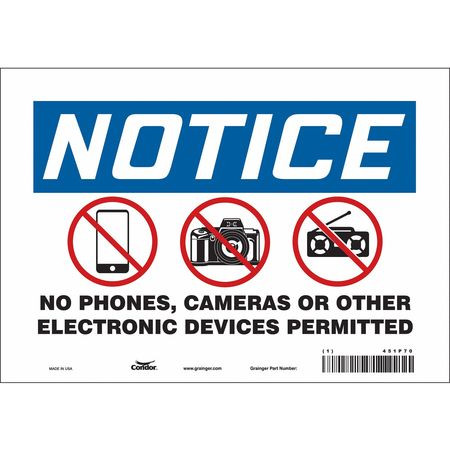 CONDOR USA INC 451P70 SIGN CELL PHONE 10 W 7 H 0.004 THICK