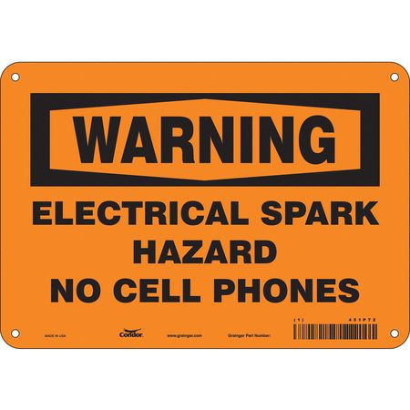 CONDOR USA INC 451P72 SIGN CELL PHONE 10 W 7 H 0.032 THICK