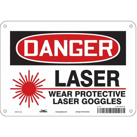 CONDOR USA INC 451R45 LASER WARNING 10 W 7 H 0.055 THICK