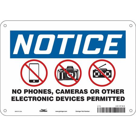 CONDOR USA INC 451P68 SIGN CELL PHONE 10 W 7 H 0.055 THICK