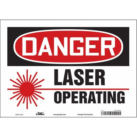 CONDOR USA INC 451R28 LASER WARNING 14 W 10 H 0.004 THICK