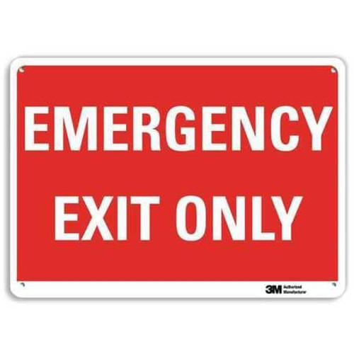 LYLE U7-1084-NA_10x7 EXIT SIGN EMERGENCY EXIT ONLY 7 X10 