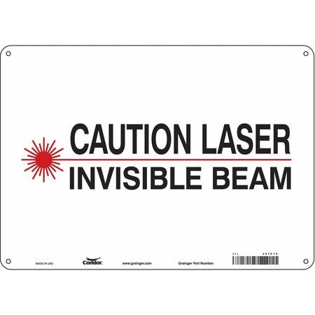 CONDOR USA INC 451P79 LASER WARNING 14 W 10 H 0.032 THICK