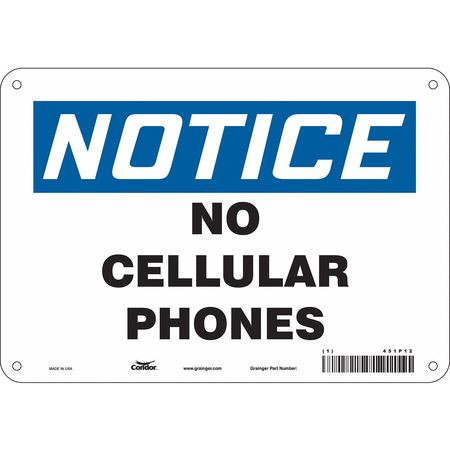 CONDOR USA INC 451P12 SIGN CELL PHONE 10 W 7 H 0.055 THICK