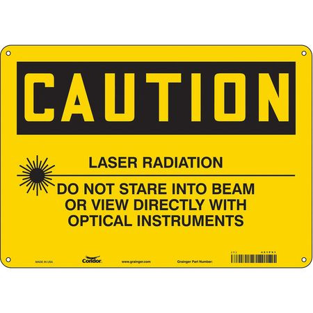 CONDOR USA INC 451P91 LASER WARNING 14 W 10 H 0.032 THICK