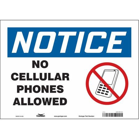 CONDOR USA INC 451P33 SIGN CELL PHONE 14 W 10 H 0.004 THICK