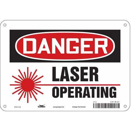CONDOR USA INC 451R23 LASER WARNING 10 W 7 H 0.032 THICK