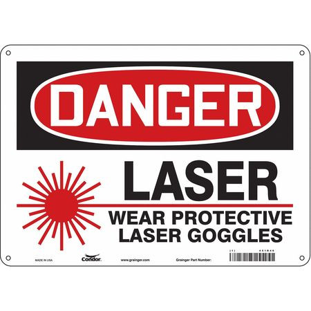 CONDOR USA INC 451R46 LASER WARNING 14 W 10 H 0.055 THICK