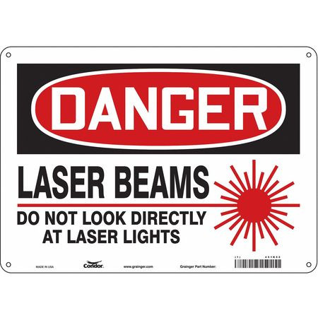 CONDOR USA INC 451R52 LASER WARNING 14 W 10 H 0.055 THICK