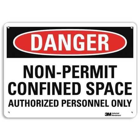 LYLE U1-1007-NA_10x7 SIGN AUTHORIZED PERSONNEL ONLY 7 X10 