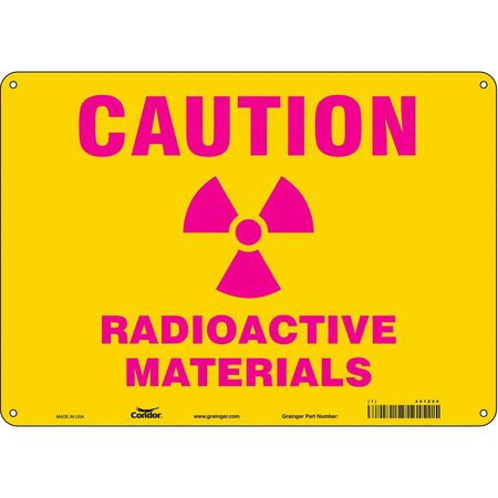 CONDOR USA INC 451Z60 SAFETY SIGN,10 INX14 IN,ALUMINUM