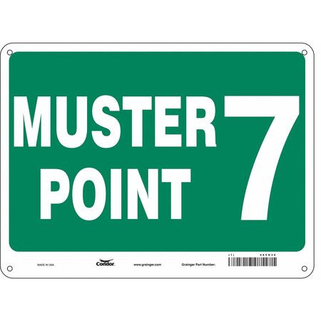 CONDOR USA INC 485H36 SAFETY SIGN 24 WX18 H 0.055 THICK