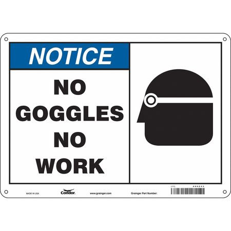 CONDOR USA INC 466Z43 SAFETY SIGN 14 W 10 H 0.032 THICKNESS