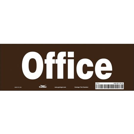 CONDOR USA INC 486Y26 SAFETY SIGN 10 W 3-1/2 H 0.004 THICK