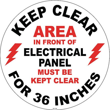 STRANCO INC FS-17-104 FLOOR SIGN 17 W 17 H UV RESISTANT VINYL