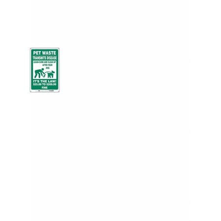 CONDOR USA INC 485L28 SAFETY SIGN 12 WX18 H 0.055 THICK