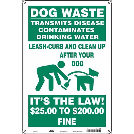 CONDOR USA INC 485L19 SAFETY SIGN 12 WX18 H 0.055 THICK