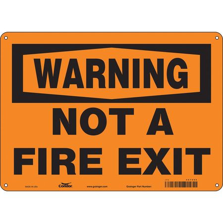 CONDOR USA INC 467V95 SAFETY SIGN 10 X14 ALUMINUM