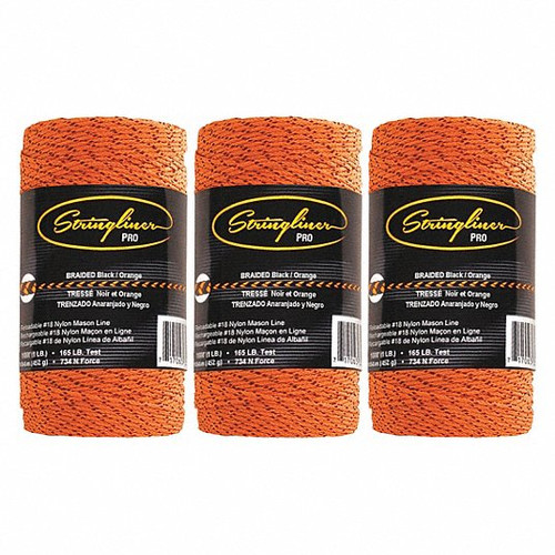 STRINGLINER COMPANY 35791 BLACK-ORANGE-BRAIDED-TWINE-1000'-REFILL STRINGLINER COMPANY 35791 BLACK-ORANGE-BRAIDED-TWINE-1000'-REFILL