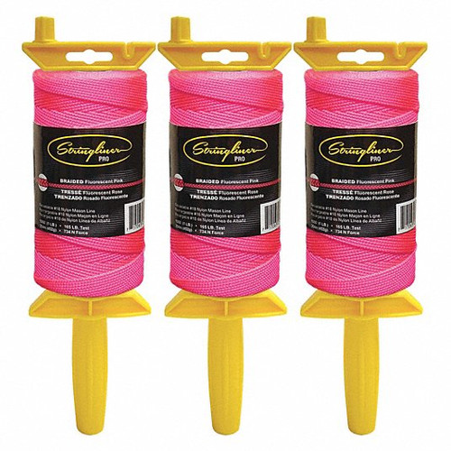STRINGLINER COMPANY 25762 FL PINK BRAIDED TWINE-1000'-PRO-REEL STRINGLINER COMPANY 25762 FL PINK BRAIDED TWINE-1000'-PRO-REEL
