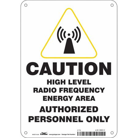 CONDOR USA INC 451W91 SIGN RADIOFREQUENCY/MICROWAVE 10 H