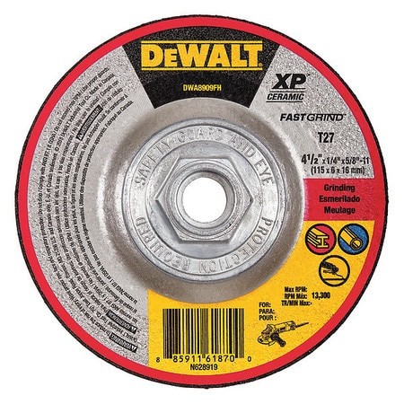 DEWALT TOOLS DWA8909FH 4-1/2 X 1/4 X 5/8-11 XP CERAMIC