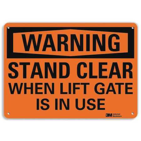 LYLE U6-1226-NA_14x10 WARNING SIGN 14 W 10 H 0.040 THICKNESS