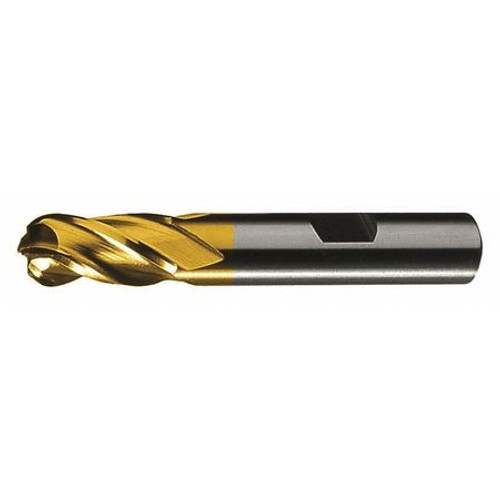 CLEVELAND C75013 BALL END MILL SINGLE END 1/4 COBALT