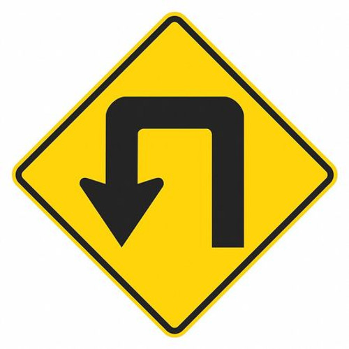 LYLE T1-5497-EG_24x24 TRAFFIC SIGN 24 H 24 W ALUMINUM