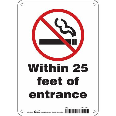 CONDOR USA INC 474F41 SAFETY SIGN 7 W 10 H 0.055 THICKNESS