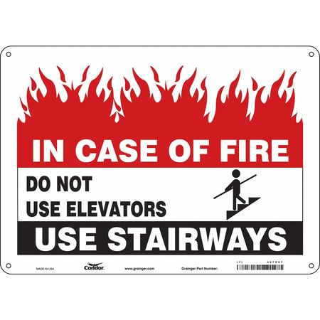 CONDOR USA INC 467U67 SAFETY SIGN 10 X14 ALUMINUM