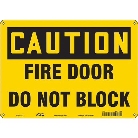 CONDOR USA INC 467U92 SAFETY SIGN 10 X14 ALUMINUM