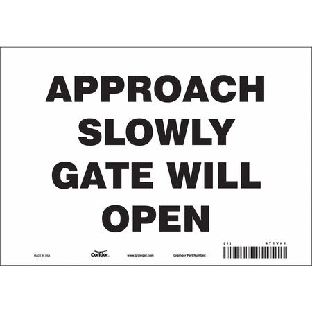 CONDOR USA INC 471V81 SAFETY SIGN 10 W X 7 H 0.004 THICK