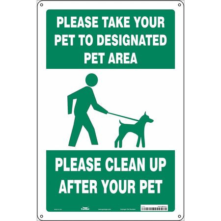 CONDOR USA INC 485M50 SAFETY SIGN 12 WX18 H 0.055 THICK