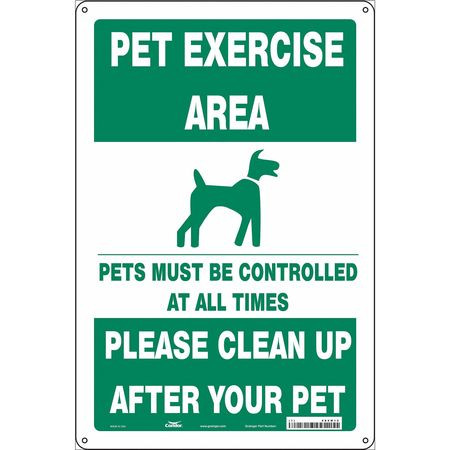 CONDOR USA INC 485M12 SAFETY SIGN,18 IN X 12 IN,ALUMINUM